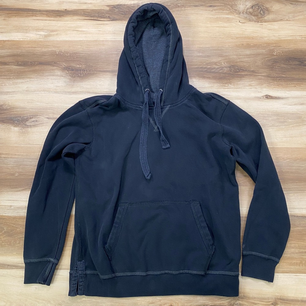 Abercrombie & Fitch Hoodie Small Soft A&F Fleece Pullover Black Classic